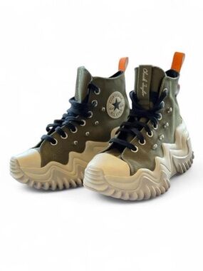 Converse Run Star Motion High Top Platform Sneakers | Olive Army Green  7W 5M